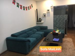 Bọc ghế sofa vải nỉ nhà chị Hương ở Văn Quán